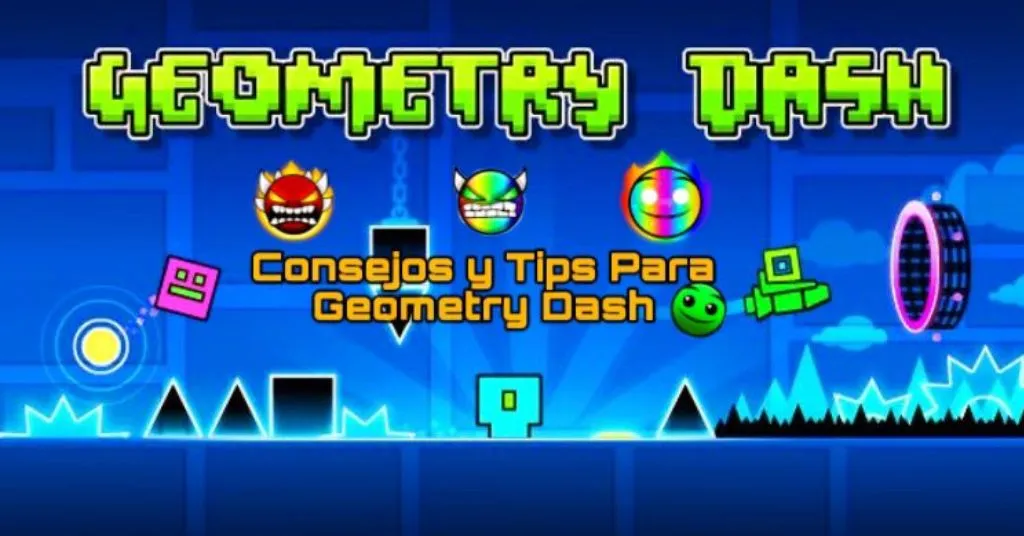 Geometry Dash: Consejos para ser el mejor jugador 1 geometry dash demostrando un nivel con obstáculos y un cubo en movimiento